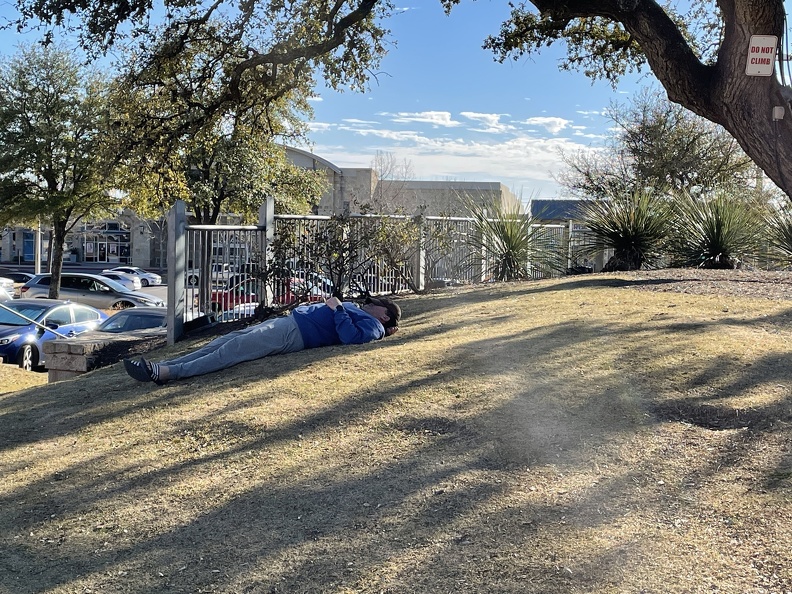 Doug Napping on the Grass After the Race.JPG